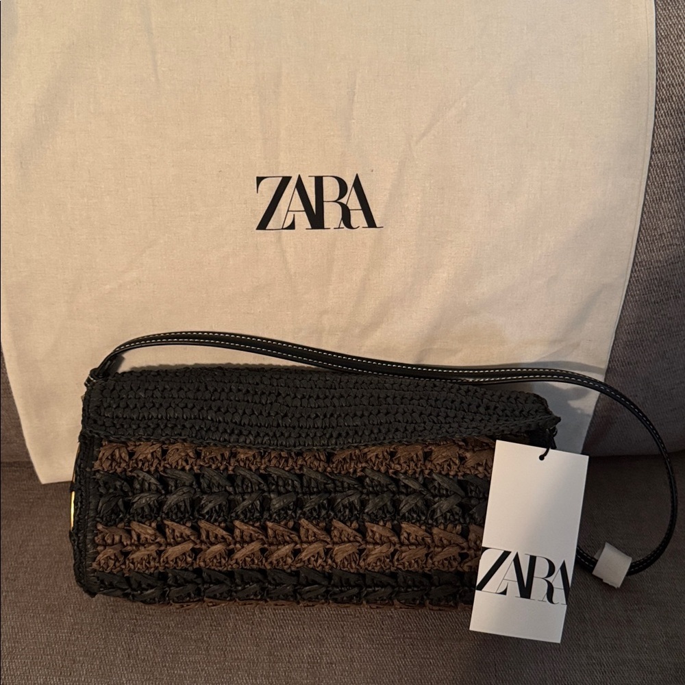 Zara Braided Shoulder Bag NWT - Picture 6 of 9